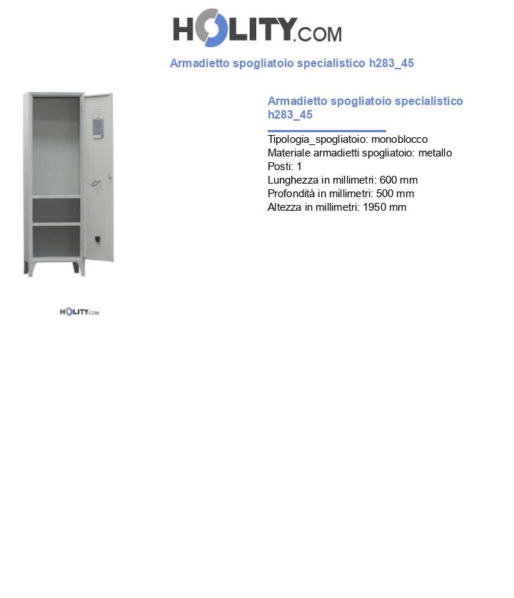 Armadietto spogliatoio specialistico h283_45