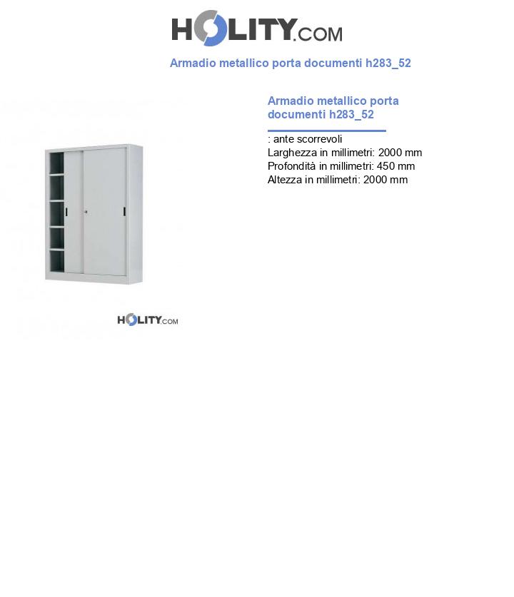 Armadio metallico porta documenti h283_52