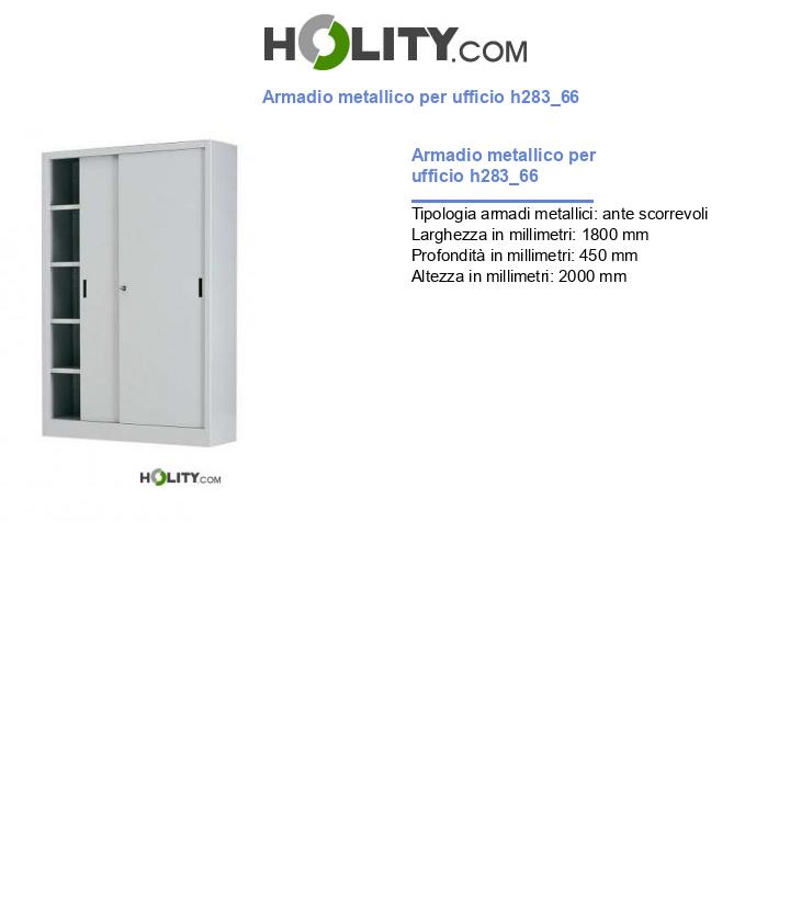 Armadio metallico per ufficio h283_66