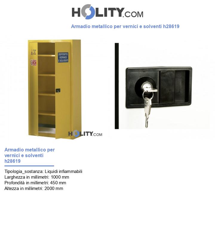 Armadio metallico per vernici e solventi h28619