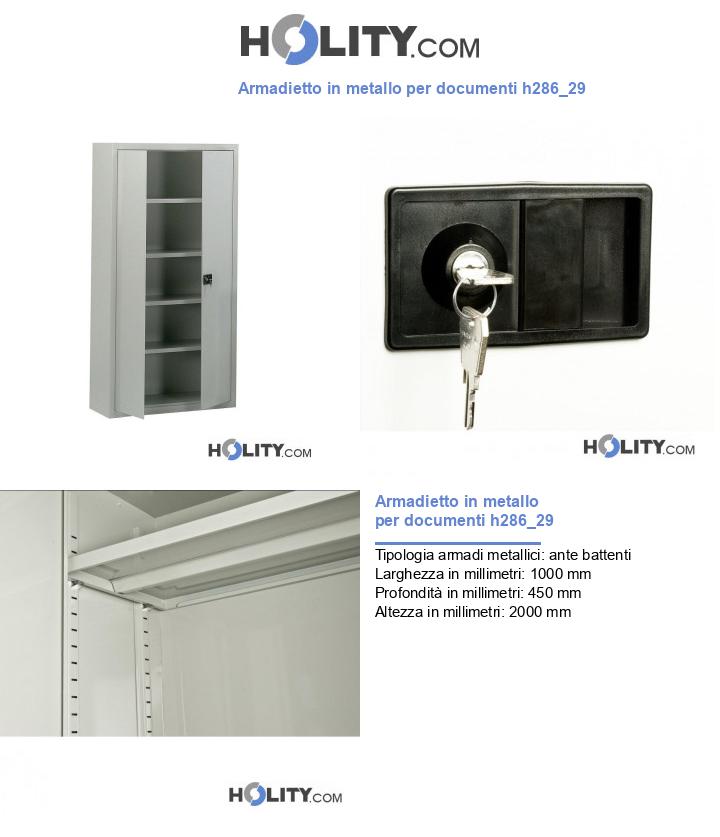 Armadietto in metallo per documenti h286_29