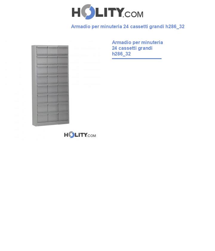 Armadio per minuteria 24 cassetti grandi h286_32