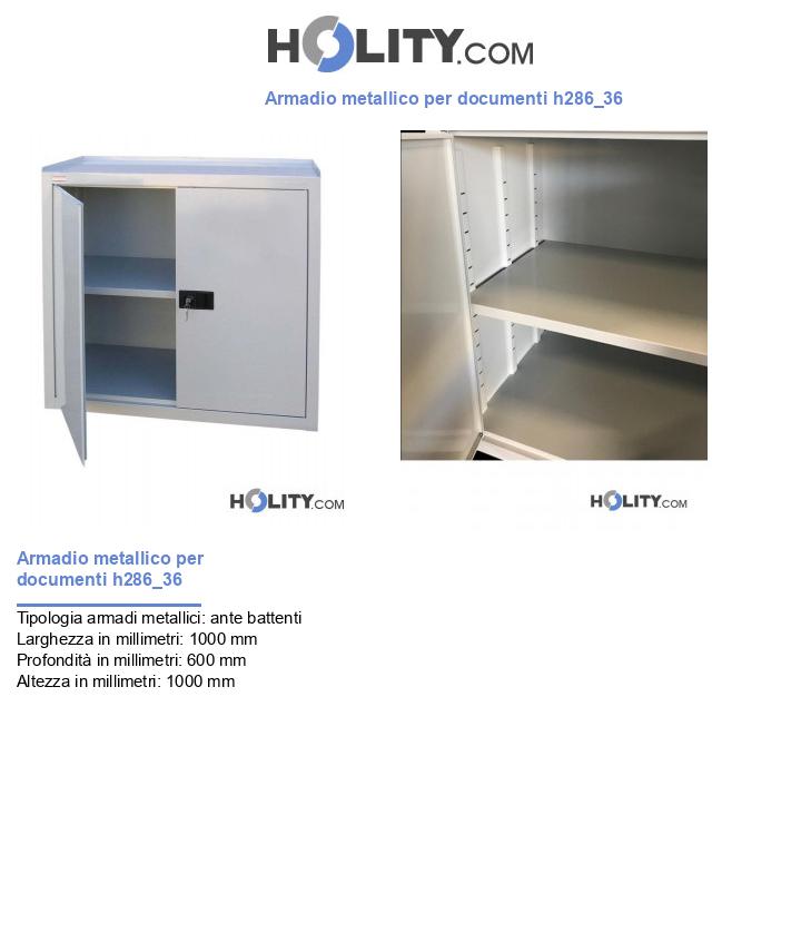 Armadio metallico per documenti h286_36