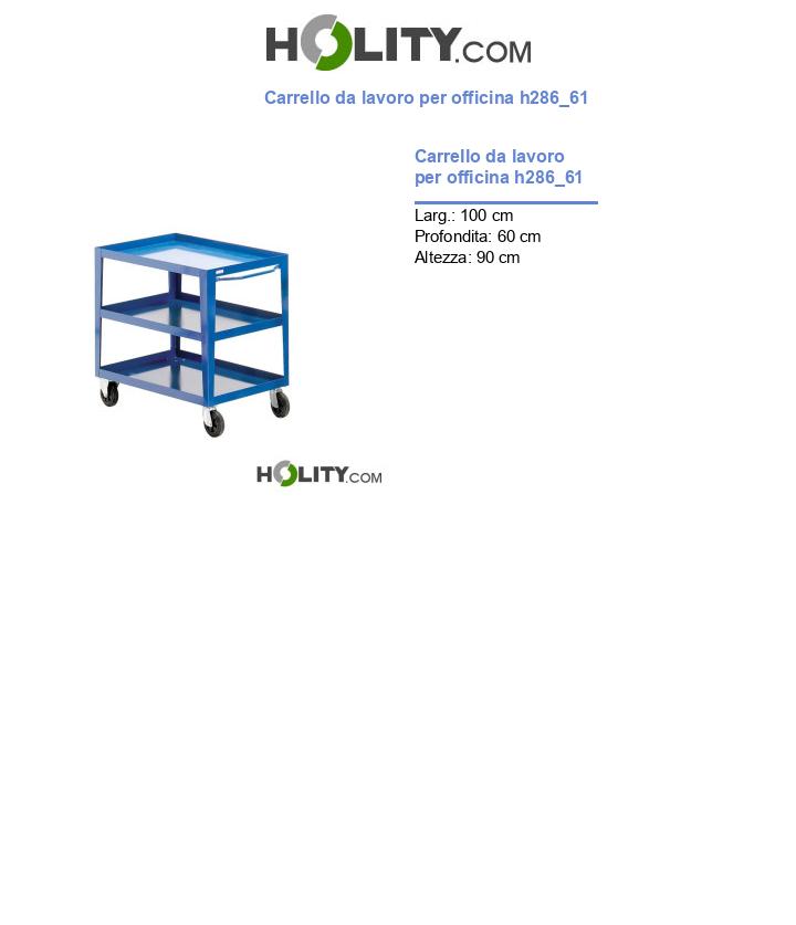 Carrello da lavoro per officina h286_61