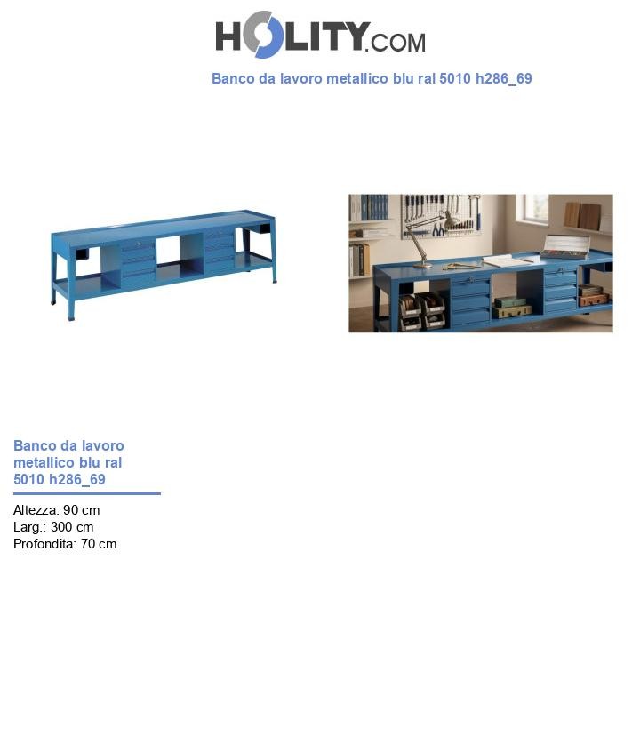 Banco da lavoro metallico blu ral 5010 h286_69