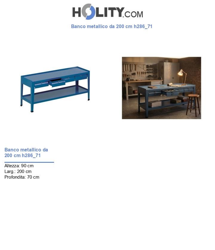 Banco metallico da 200 cm h286_71