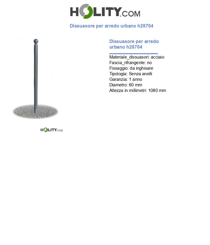 Dissuasore per arredo urbano h28704
