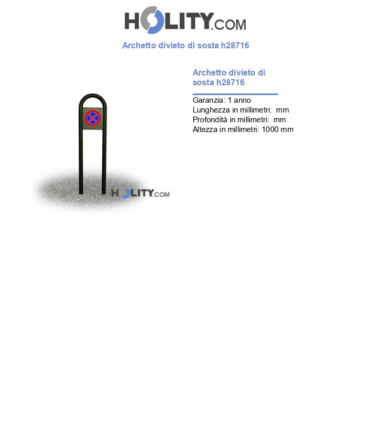 Archetto divieto di sosta h28716