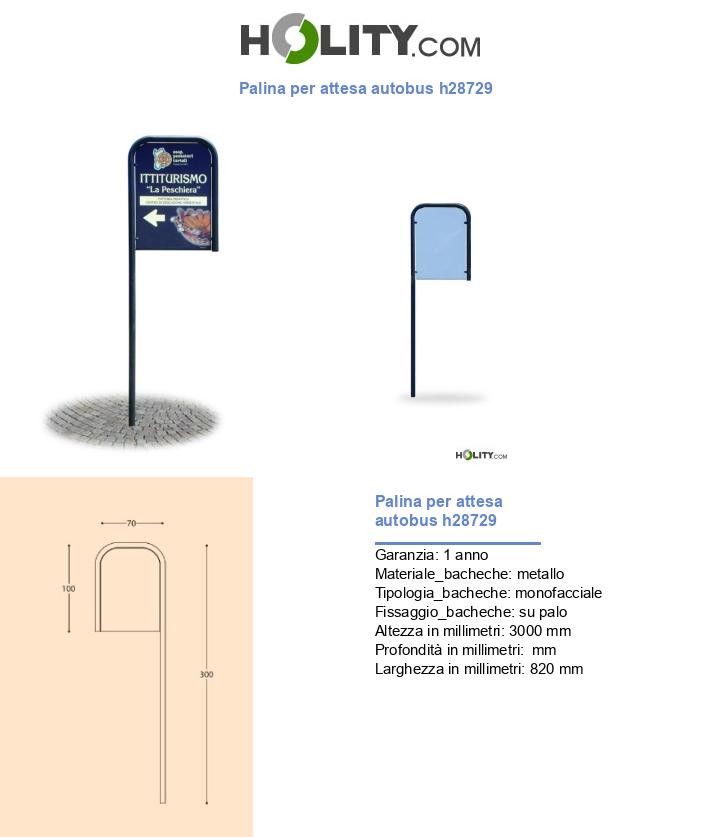 Palina per attesa autobus h28729