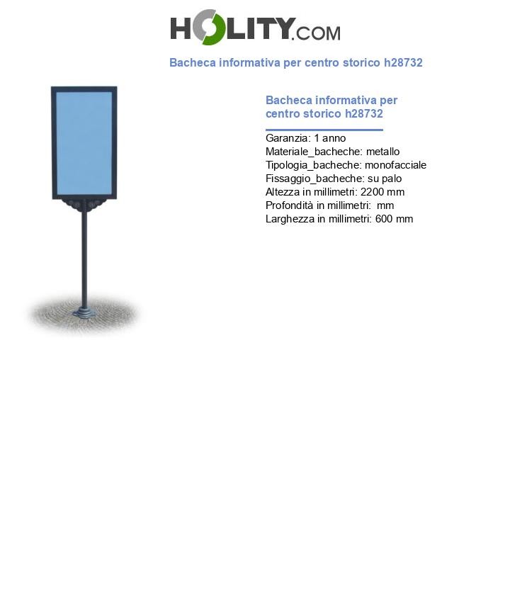 Bacheca informativa per centro storico h28732
