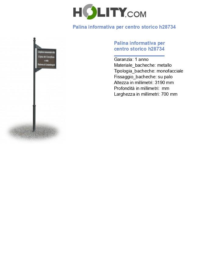 Palina informativa per centro storico h28734