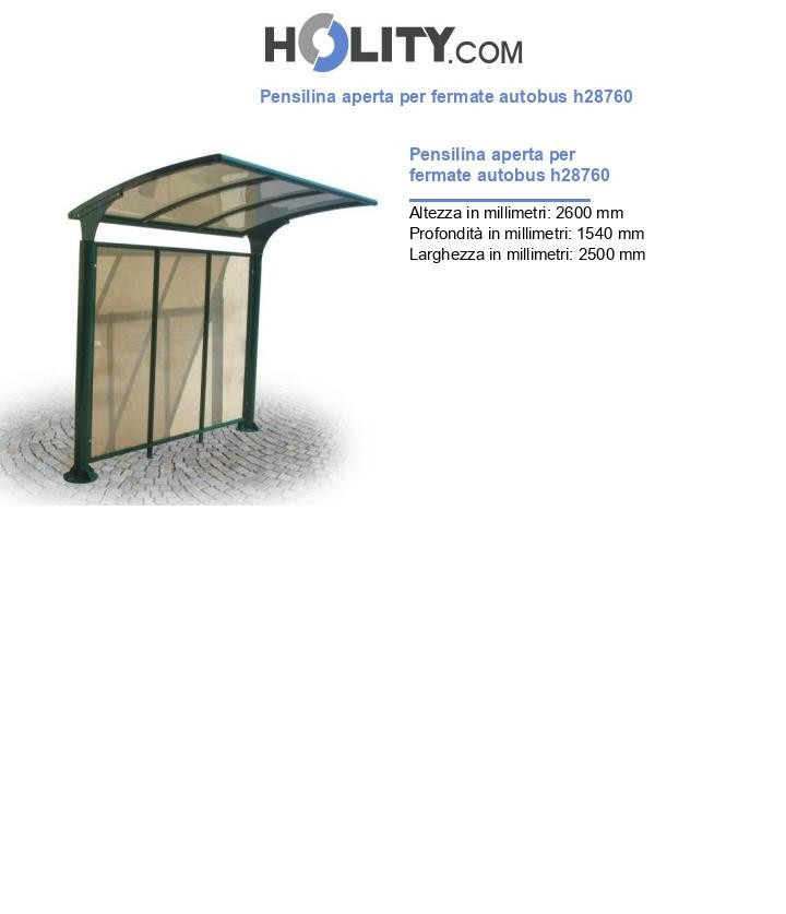 Pensilina aperta per fermate autobus h28760