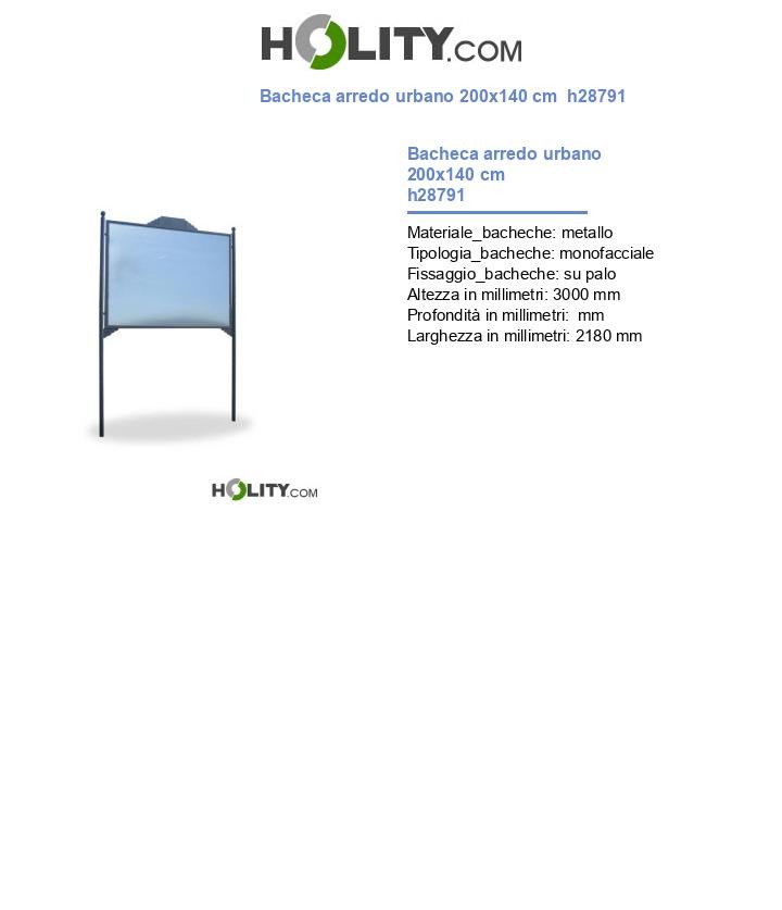 Bacheca arredo urbano 200x140 cm h28791