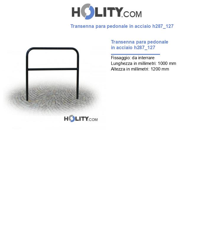 Transenna para pedonale in acciaio h287_127
