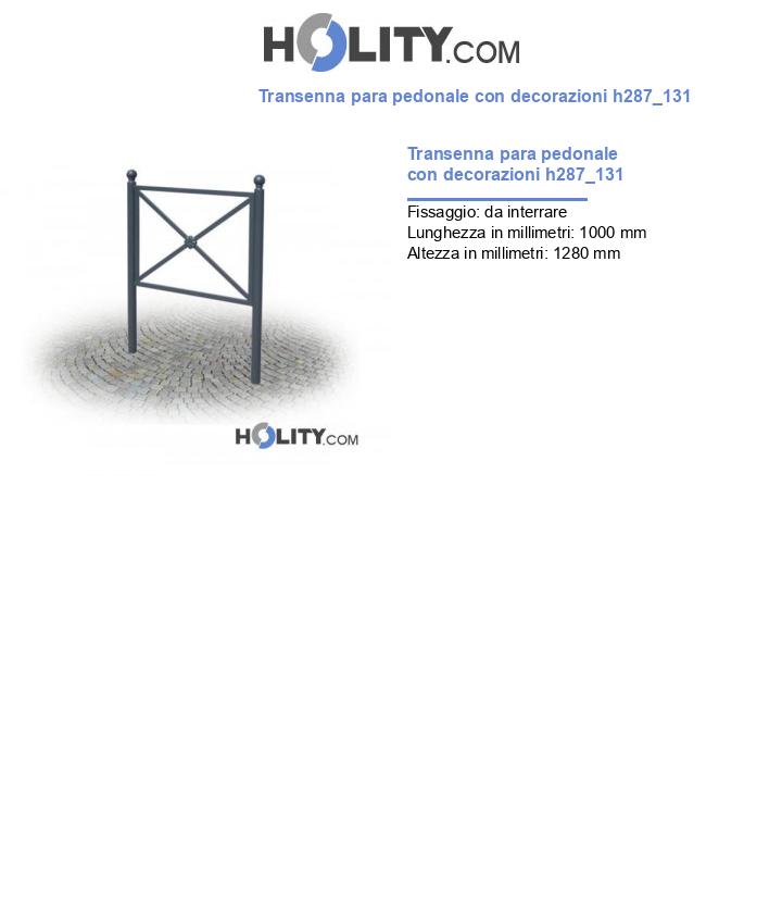 Transenna para pedonale con decorazioni h287_131