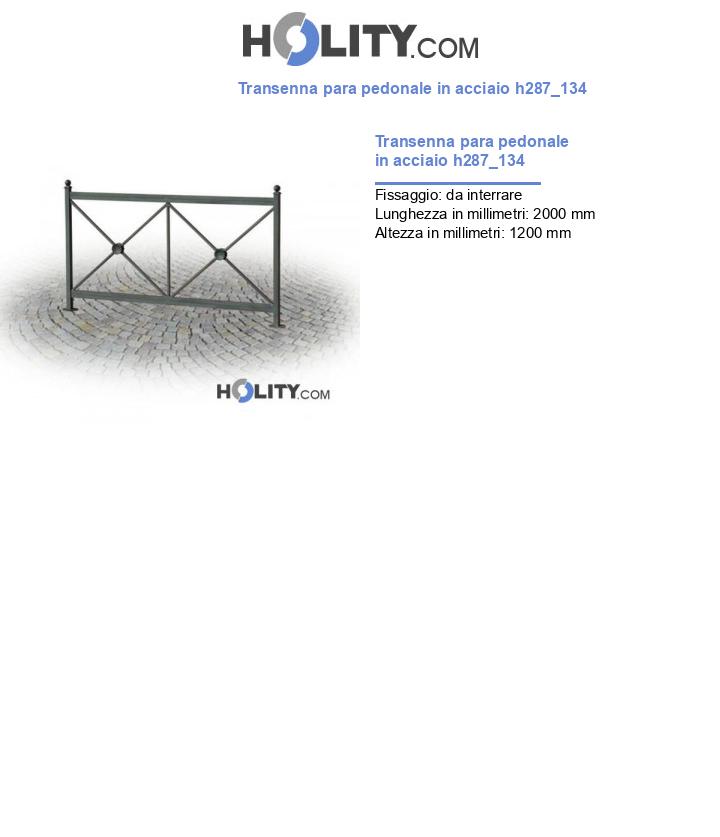 Transenna para pedonale in acciaio h287_134