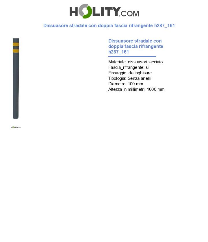 Dissuasore stradale con doppia fascia rifrangente h287_161