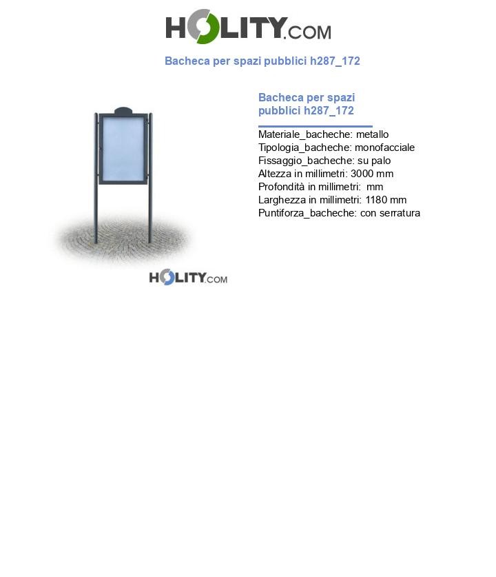 Bacheca per spazi pubblici h287_172