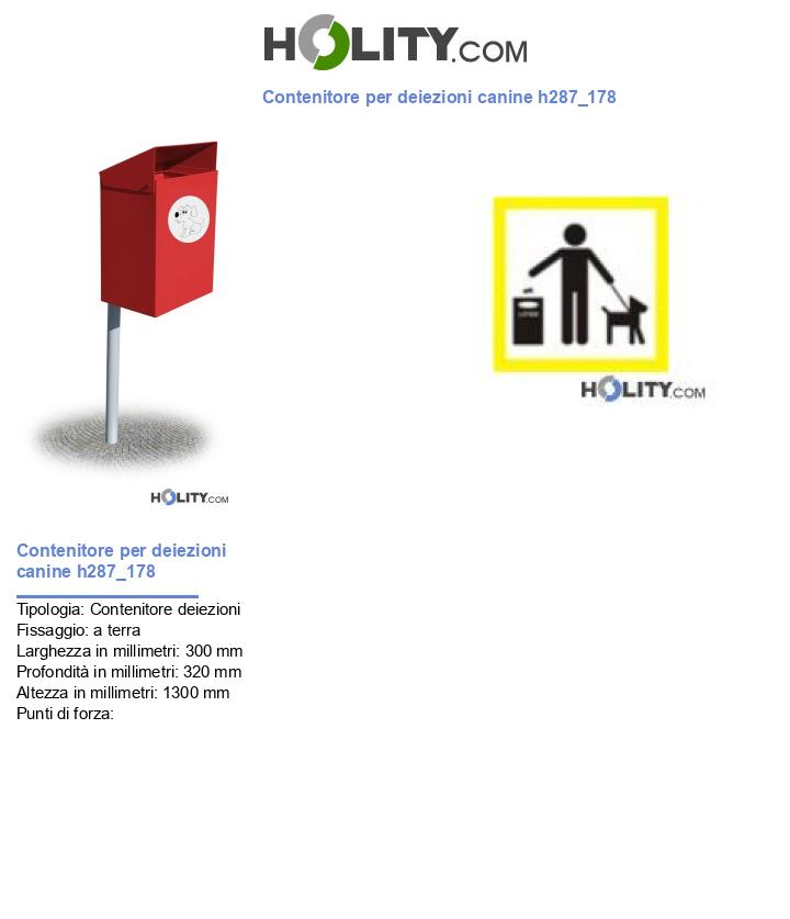 Contenitore per deiezioni canine h287_178