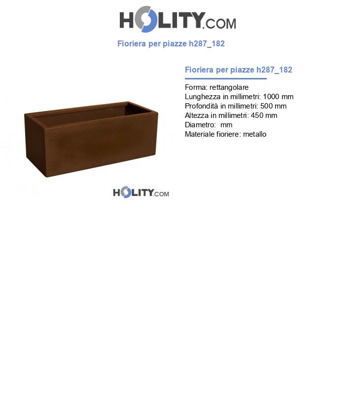 Fioriera per piazze h287_182