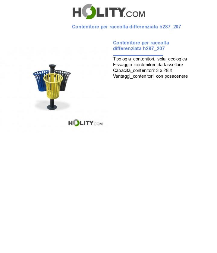 Contenitore per raccolta differenziata h287_207