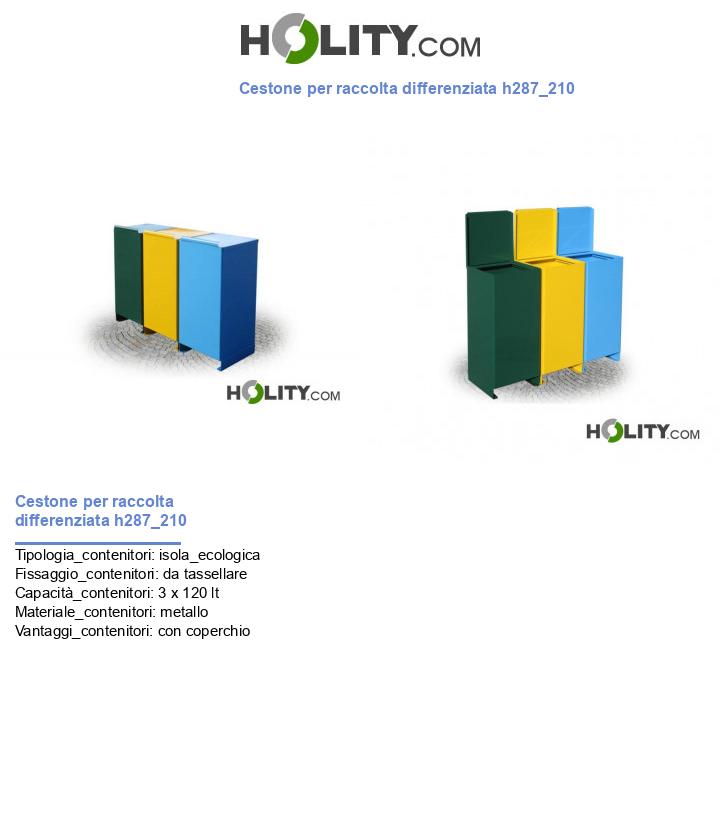 Cestone per raccolta differenziata h287_210