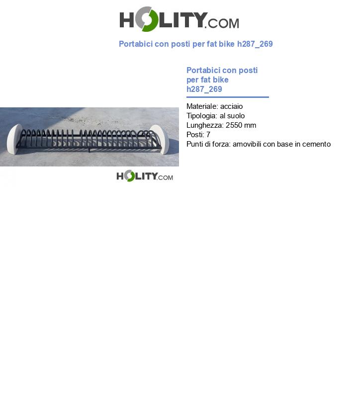 Portabici con posti per fat bike h287_269