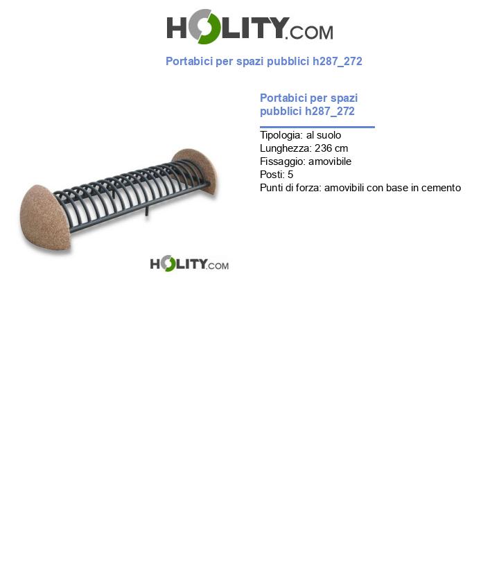 Portabici per spazi pubblici h287_272