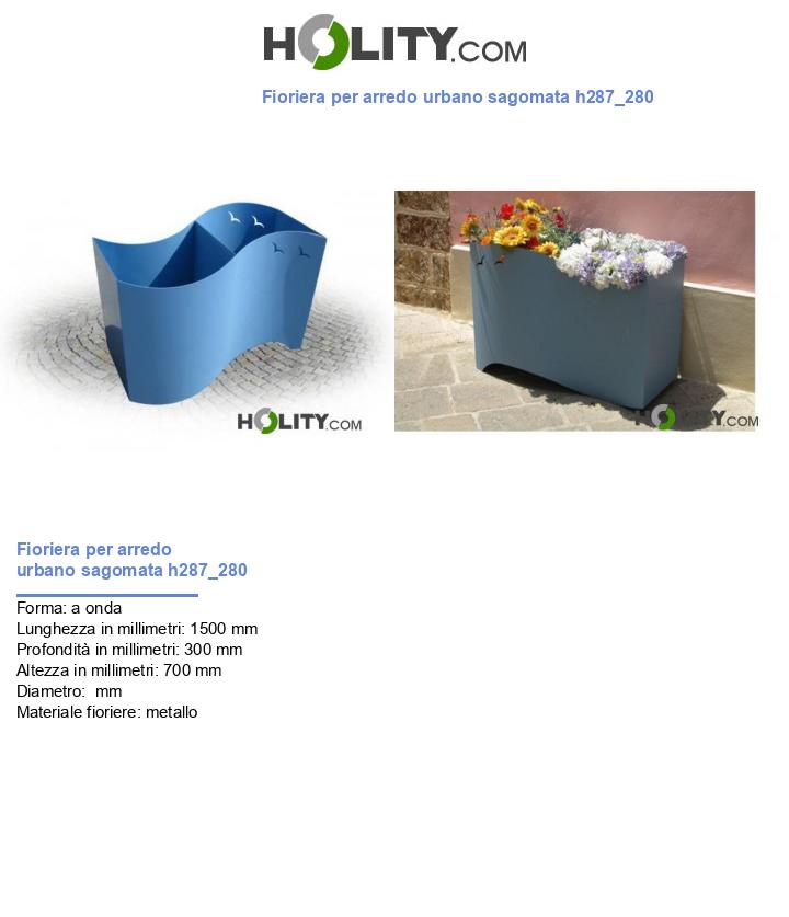 Fioriera per arredo urbano sagomata h287_280