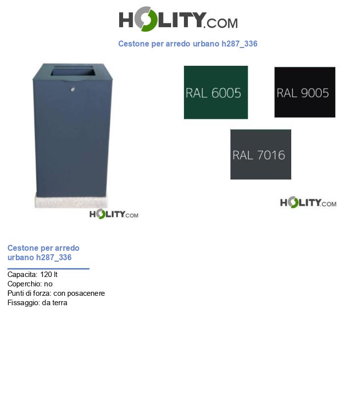 Cestone per arredo urbano h287_336