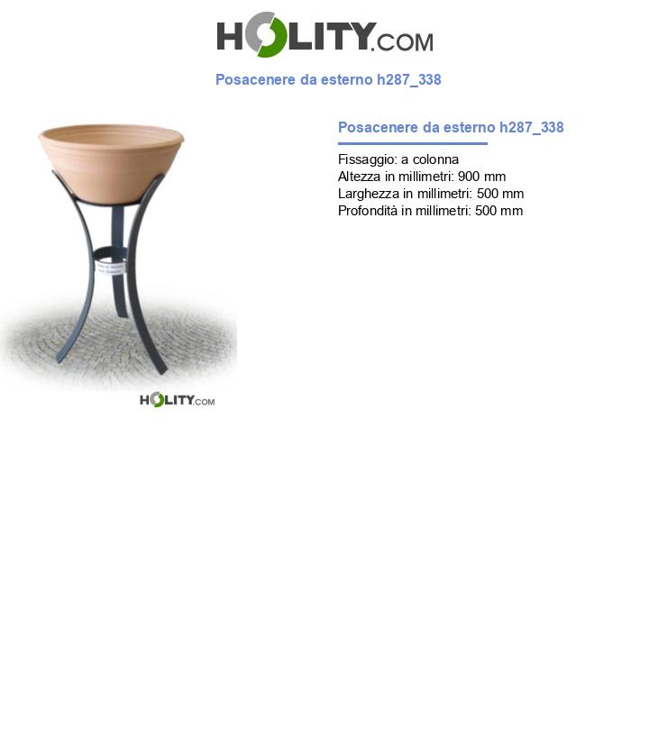 Posacenere da esterno h287_338