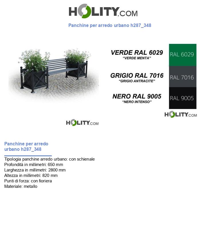 Panchine per arredo urbano h287_348