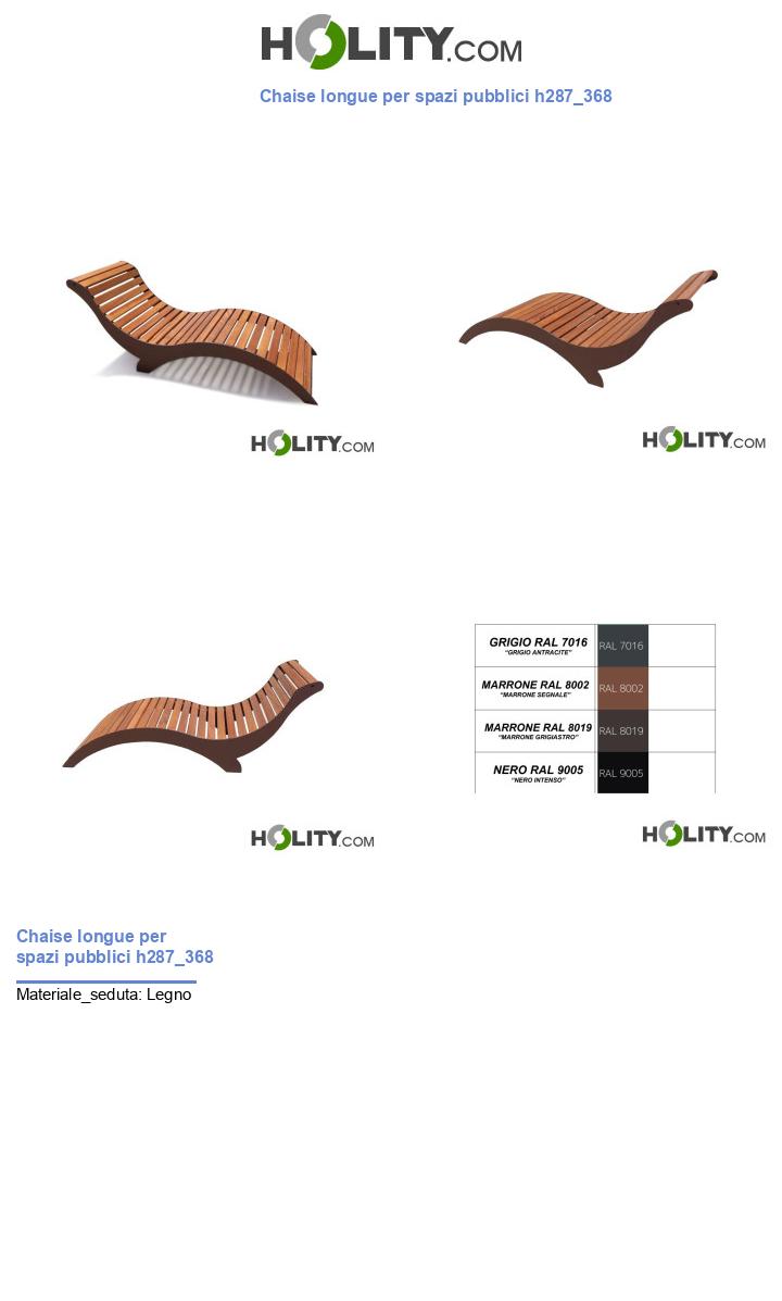 Chaise longue per spazi pubblici h287_368