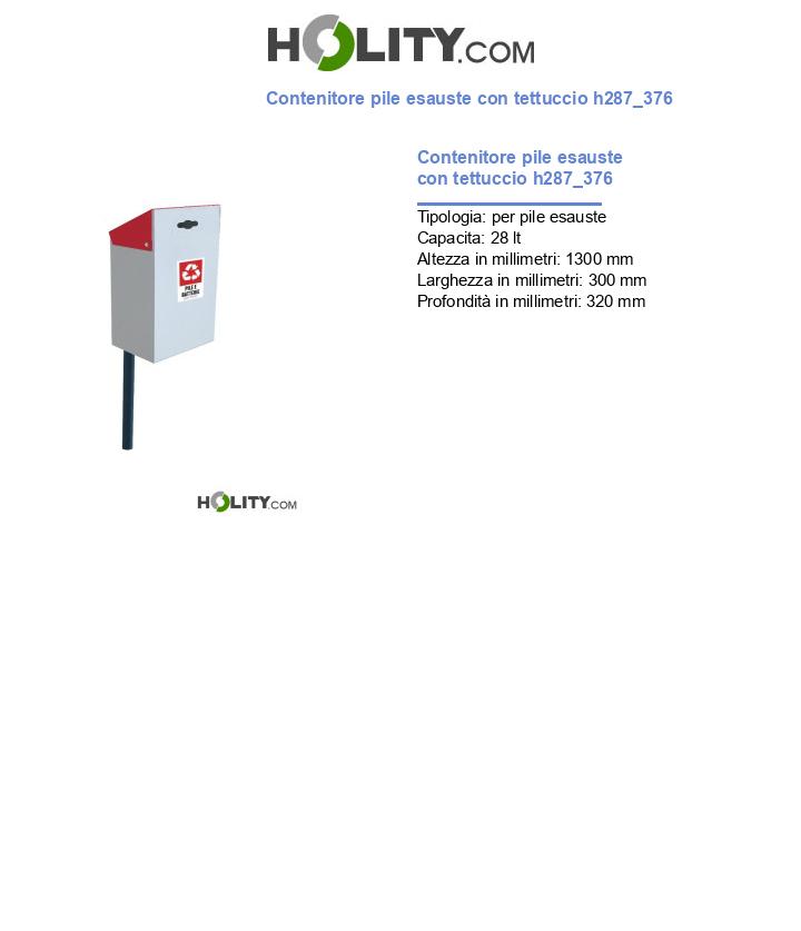 Contenitore pile esauste con tettuccio h287_376