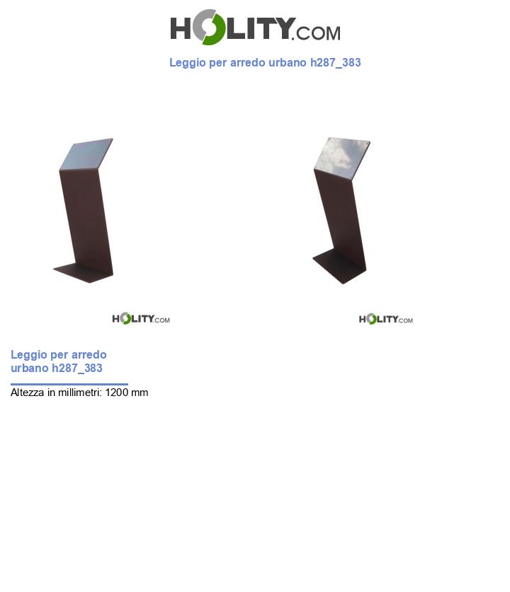 Leggio per arredo urbano h287_383