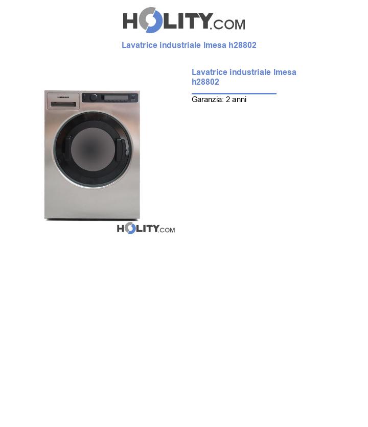Lavatrice industriale Imesa h28802