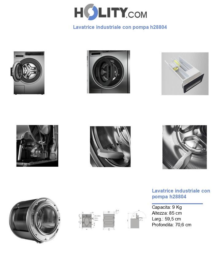 Lavatrice industriale con pompa h28804