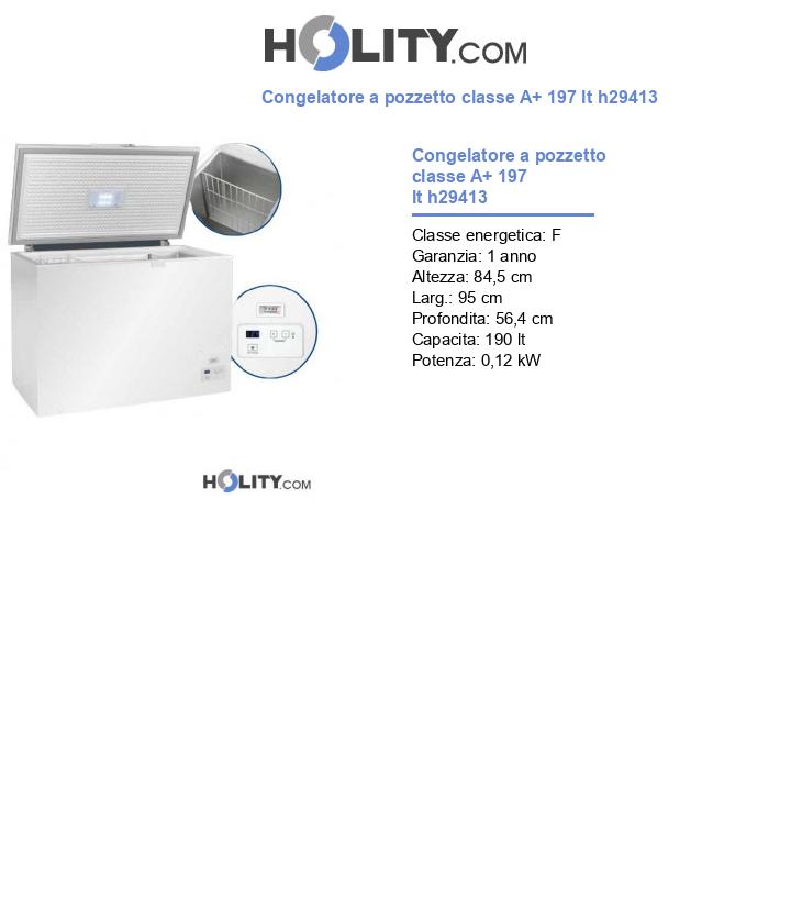 Congelatore a pozzetto 190 lt h29413
