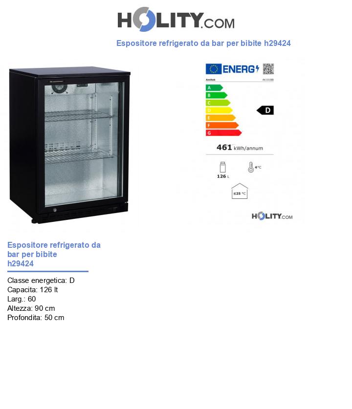 Espositore refrigerato da bar per bibite h29424