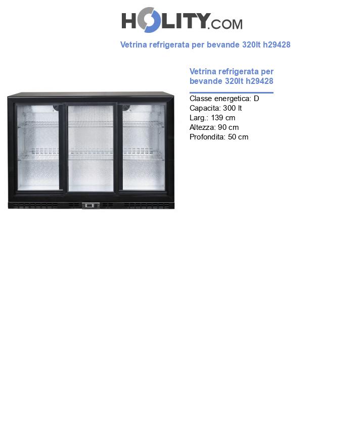 Vetrina refrigerata per bevande 300lt h29428