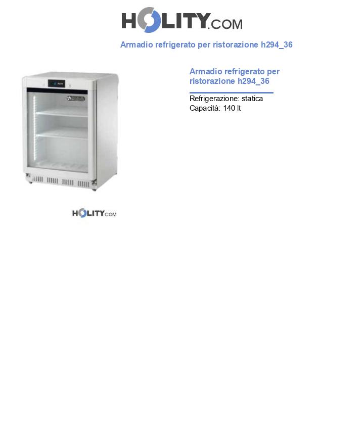 Armadio refrigerato per ristorazione h294_36