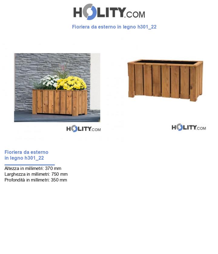 Fioriera da esterno in legno h301_22