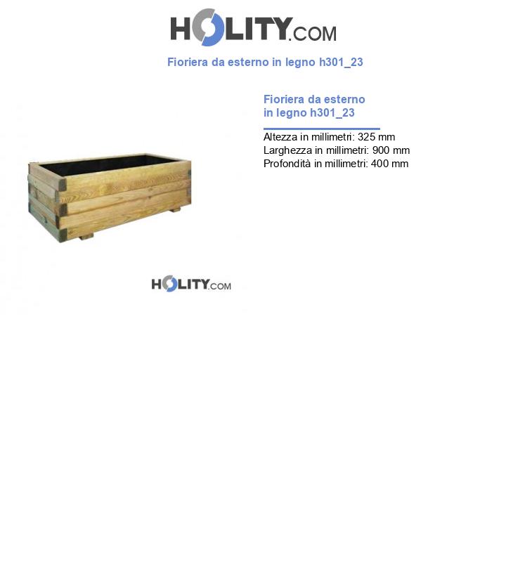Fioriera da esterno in legno h301_23