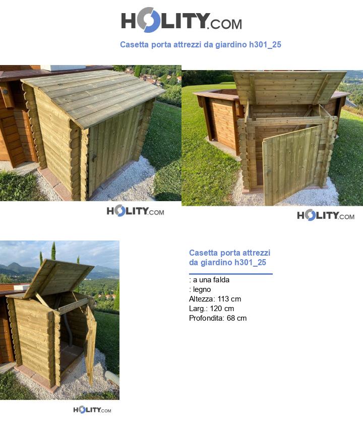 Casetta porta attrezzi da giardino h301_25