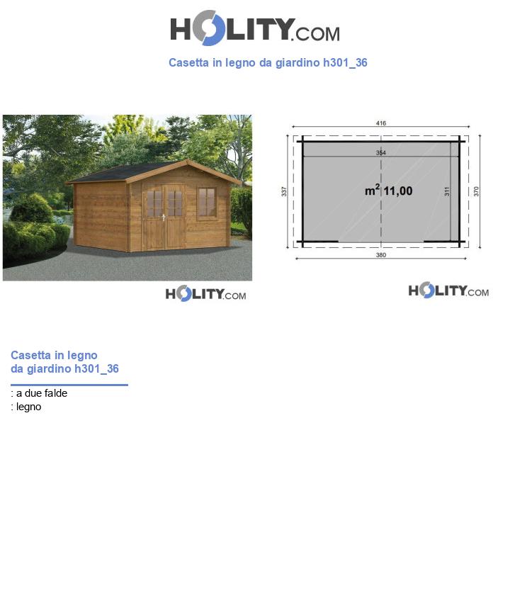 Casetta in legno da giardino h301_36