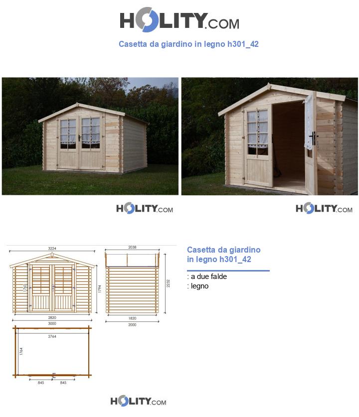 Casetta da giardino in legno h301_42