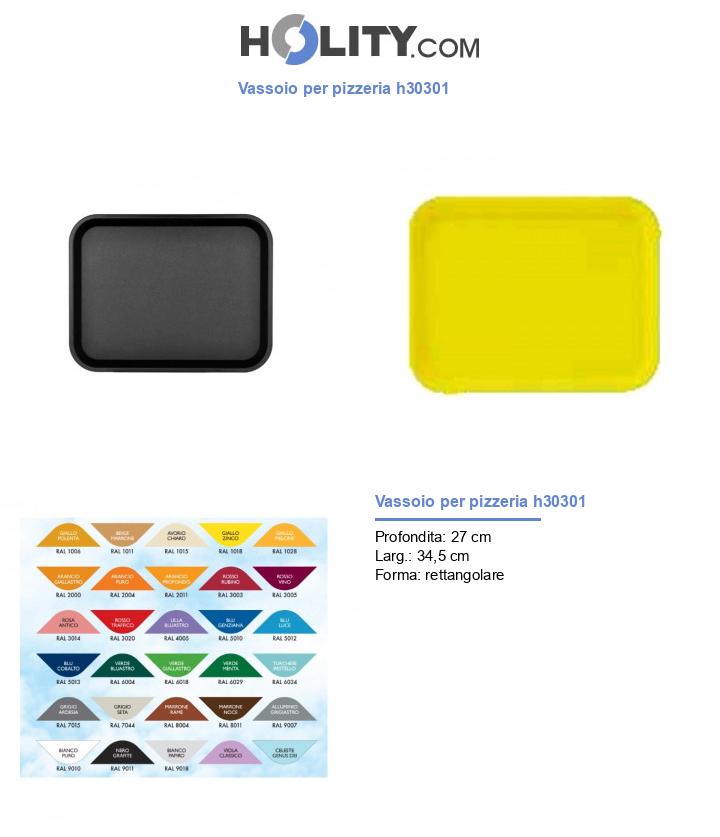 Vassoio per pizzeria h30301