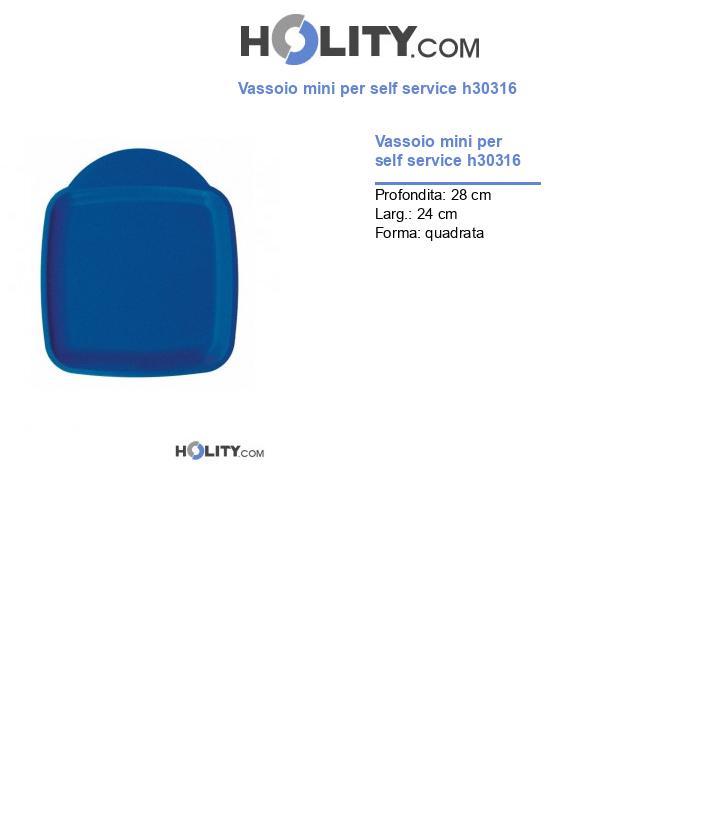 Vassoio mini per self service h30316