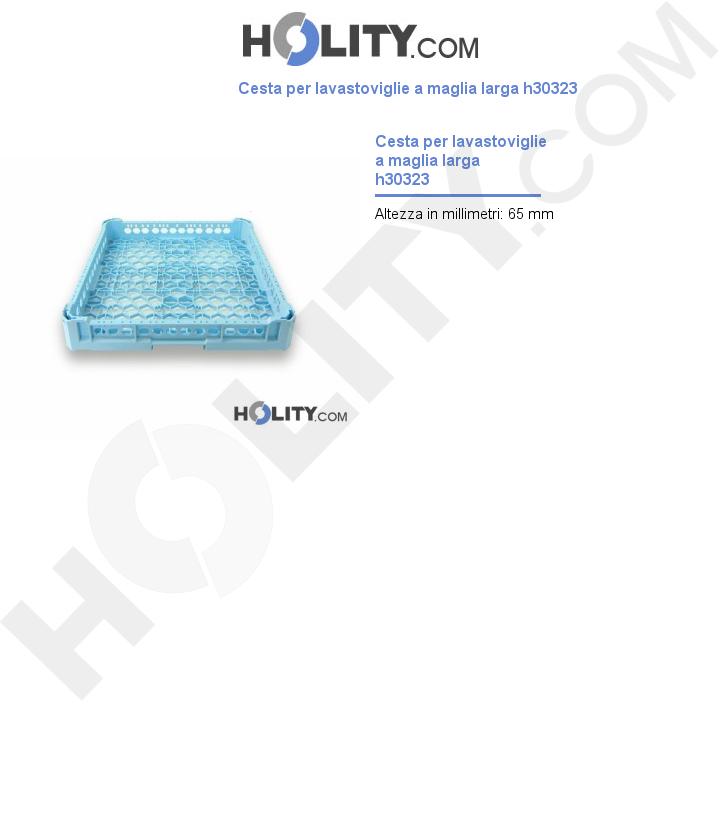 Cesta per lavastoviglie a maglia larga h30323