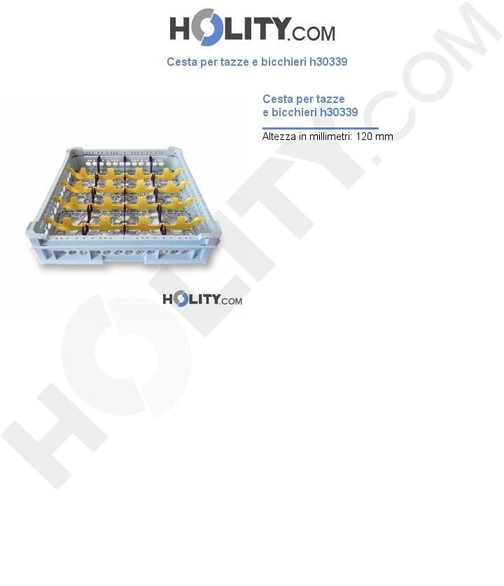 Cesta bicchieri per lavastoviglie h30339